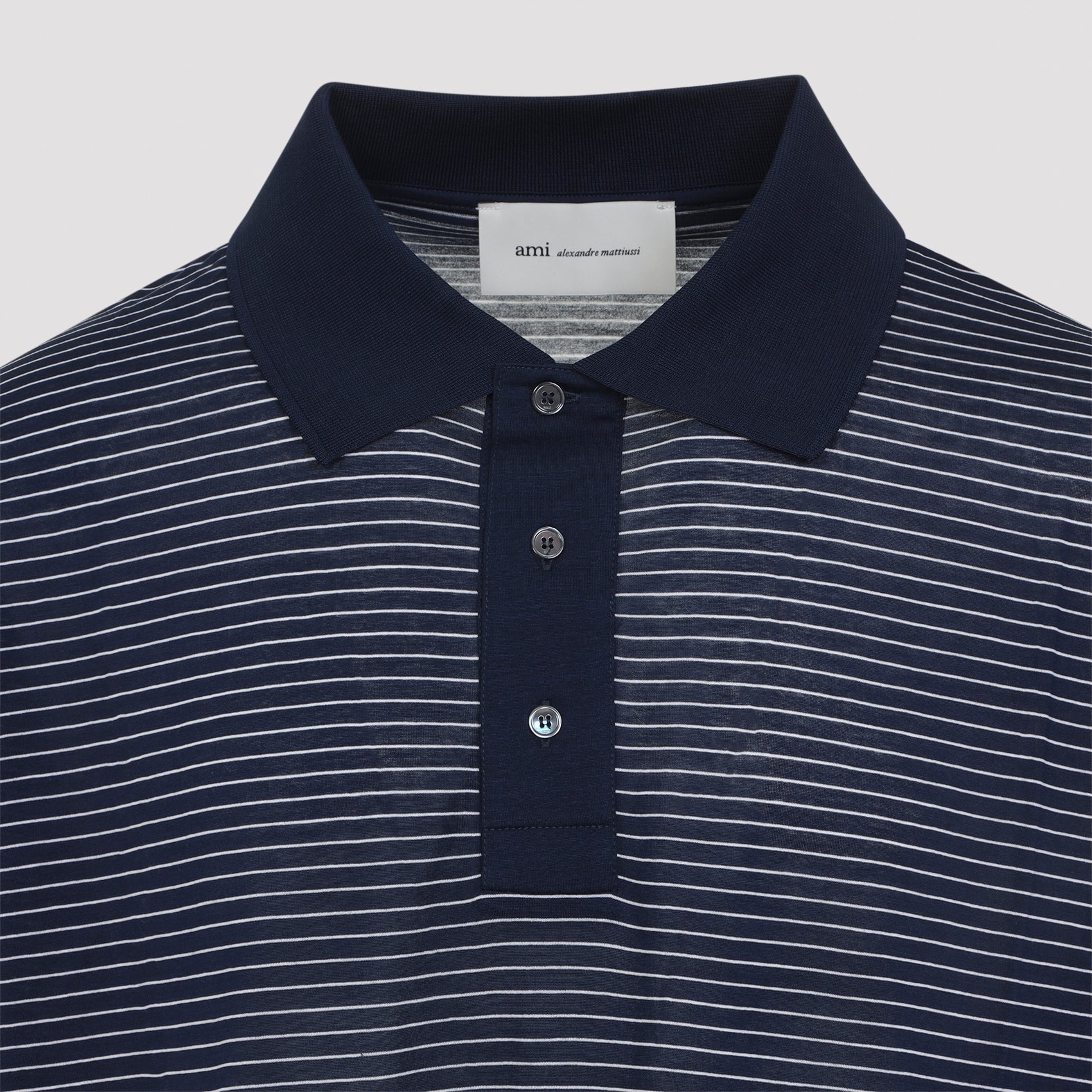 Ami Striped Boxy Fit Polo Men AMI PARIS