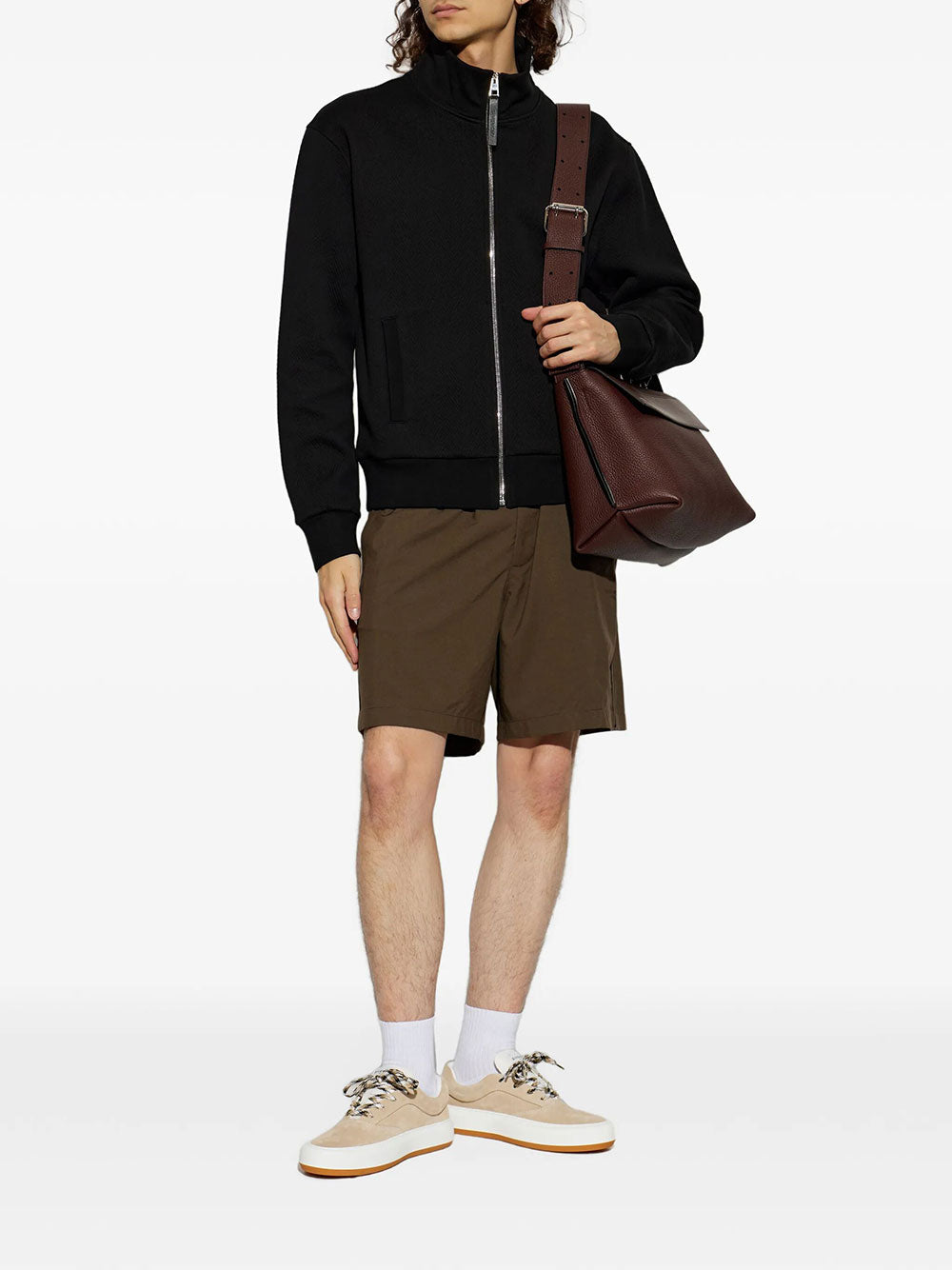 Givenchy Men Felpa Con Motivo Chevron E Jacquard Givenchy GIVENCHY