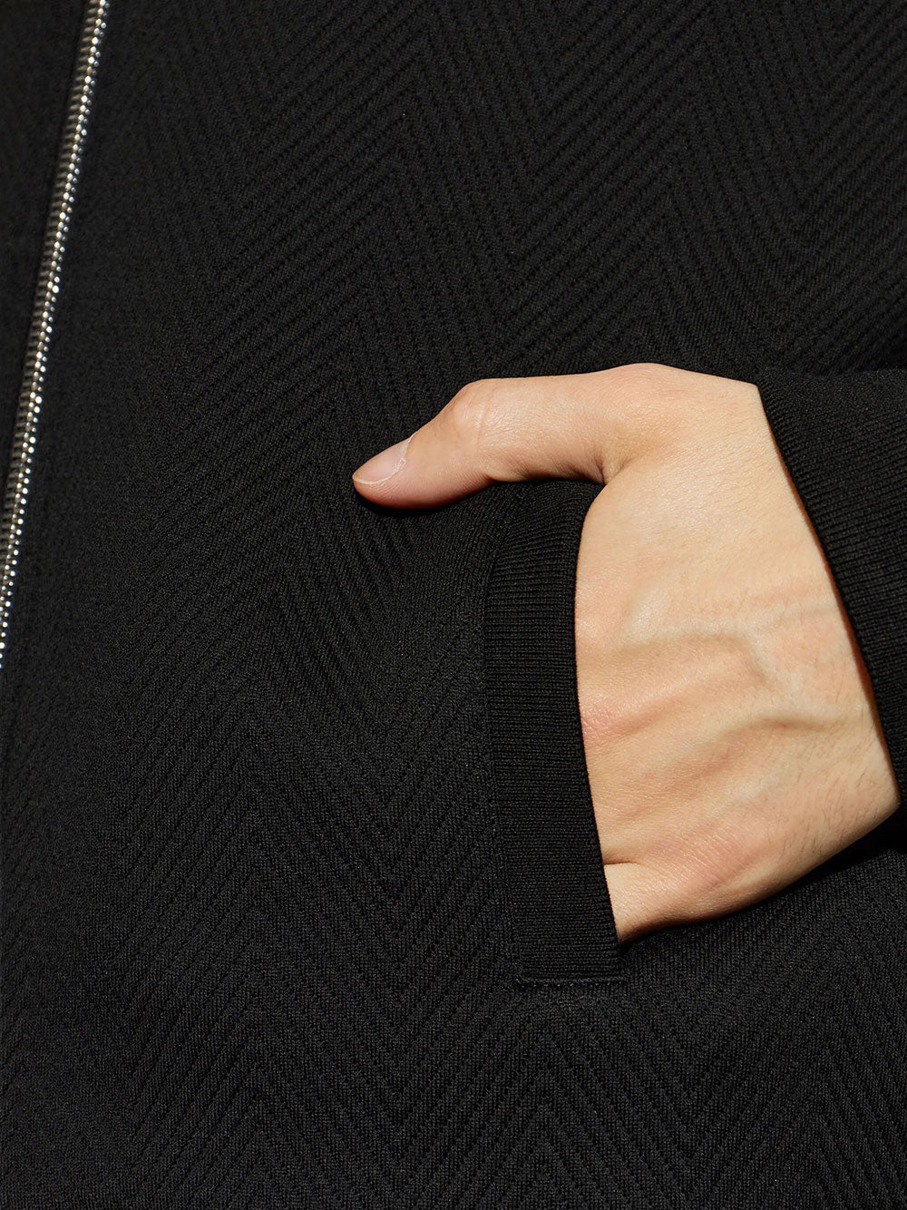 Givenchy Men Felpa Con Motivo Chevron E Jacquard Givenchy GIVENCHY