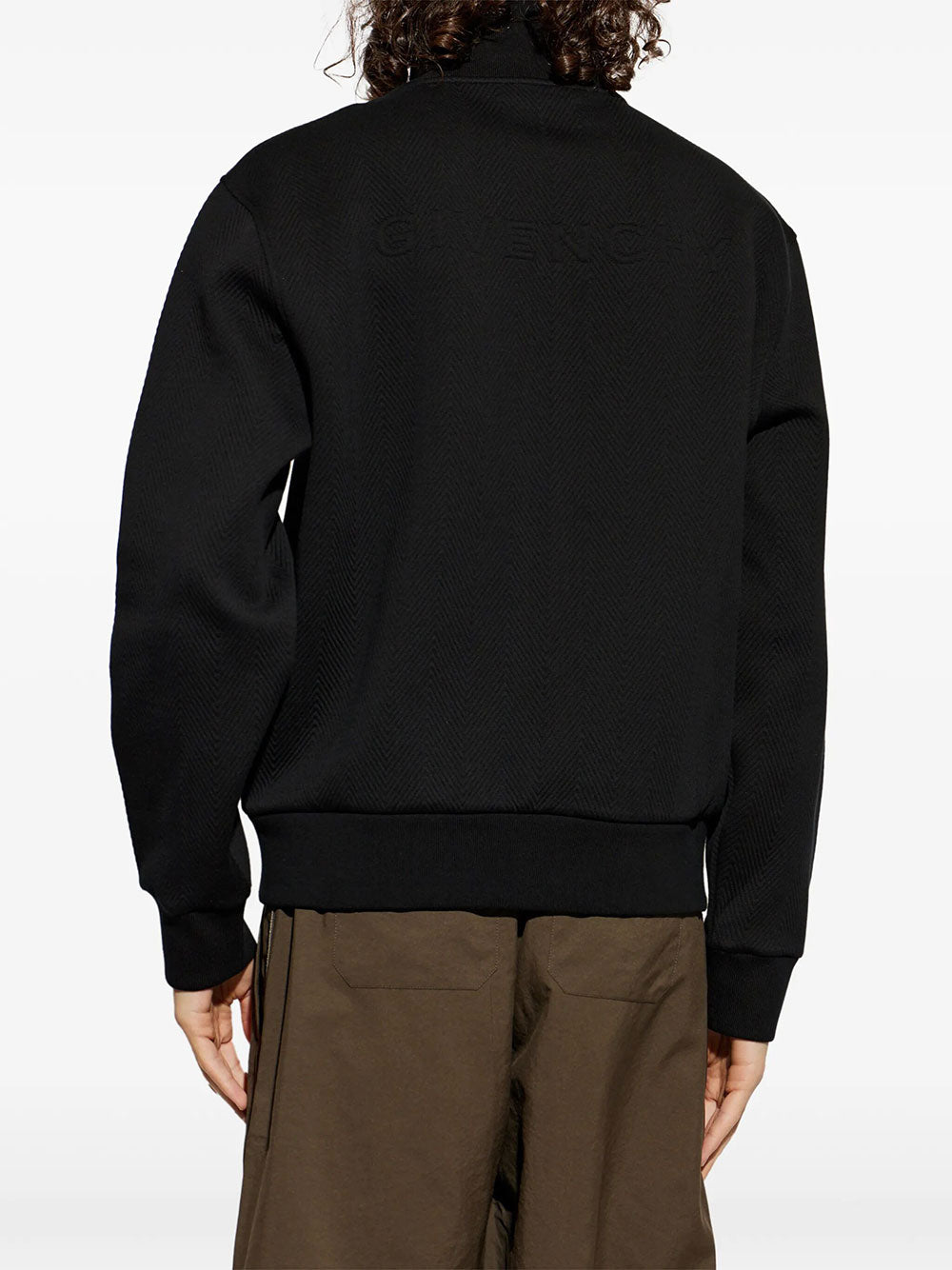 Givenchy Men Felpa Con Motivo Chevron E Jacquard Givenchy GIVENCHY