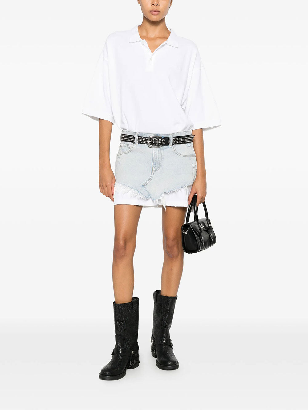 Alexander Wang Women Pre-Styled Denim Polo Dress ALEXANDER WANG