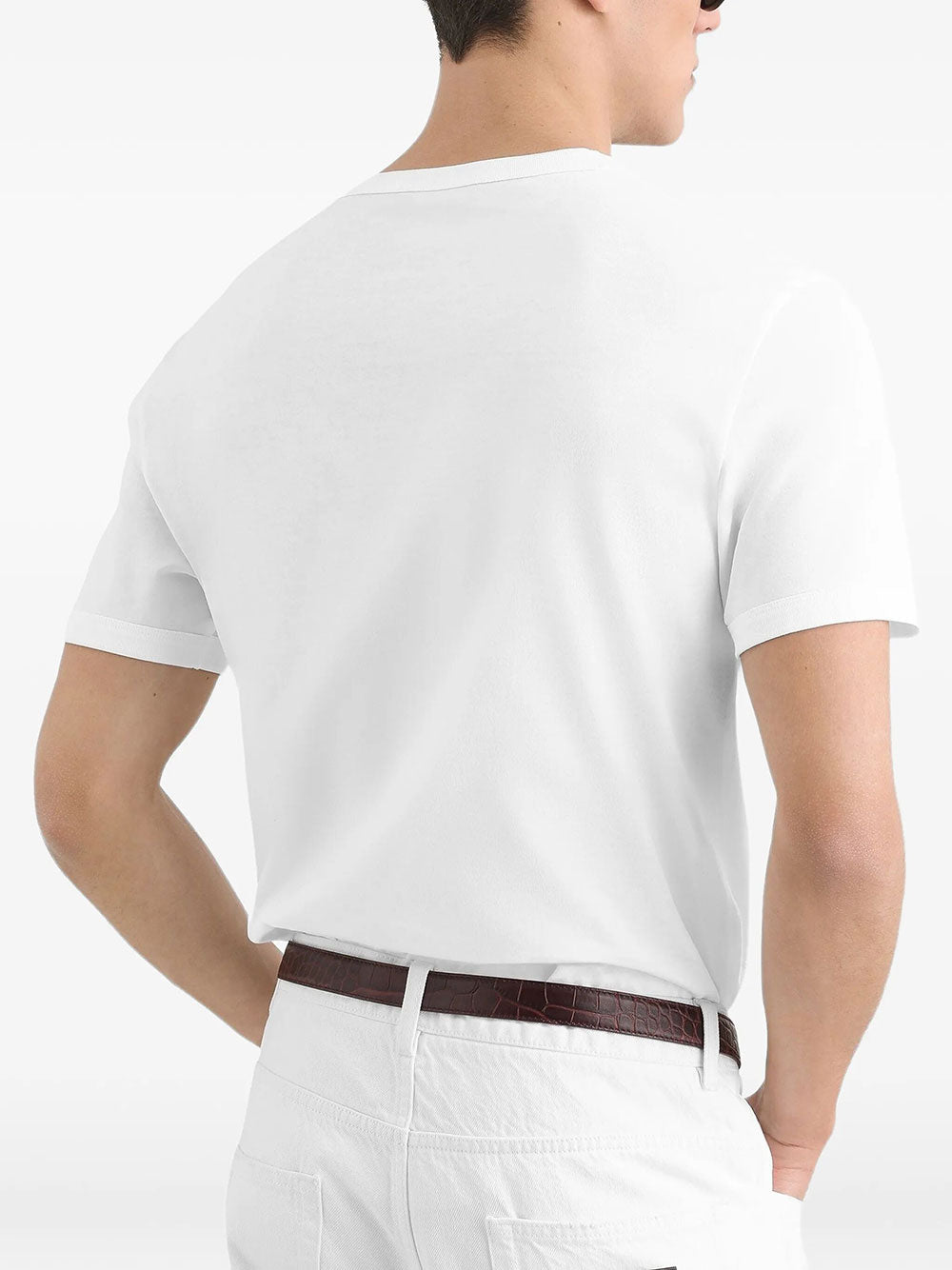 Dolce & Gabbana Men T-Shirt In Cotone Con Placca DOLCE & GABBANA