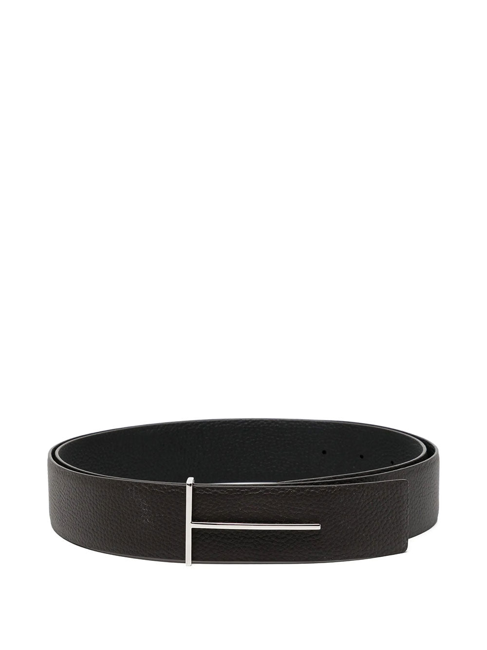 Tom Ford Men Cintura Reversibile T Slim In Pelle Fiore TOM FORD