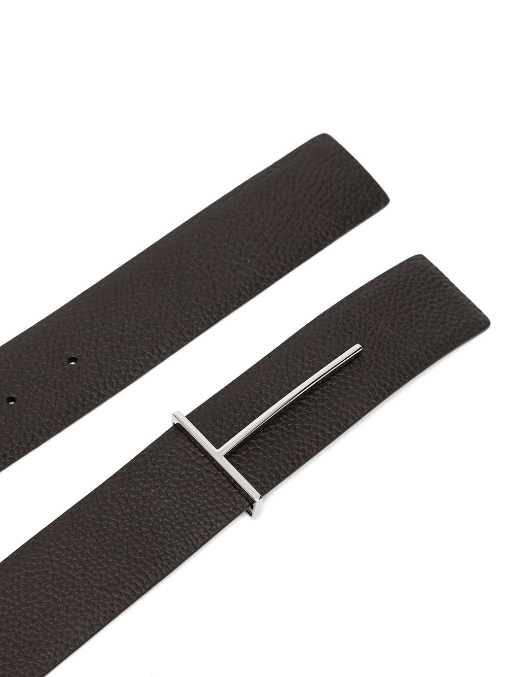 Tom Ford Men Cintura Reversibile T Slim In Pelle Fiore TOM FORD