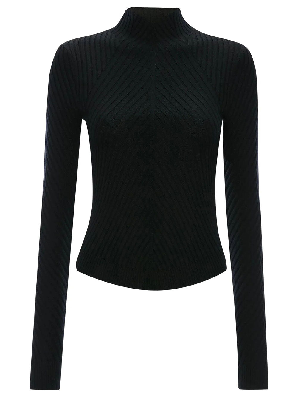 Victoria Beckham Women Ribbed Ls Polo VICTORIA BECKHAM