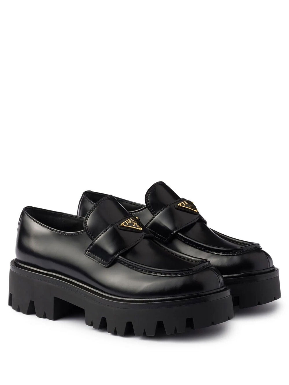 Prada Women Mocassini In Pelle Spazzolata PRADA
