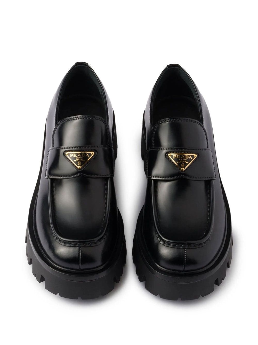 Prada Women Mocassini In Pelle Spazzolata PRADA