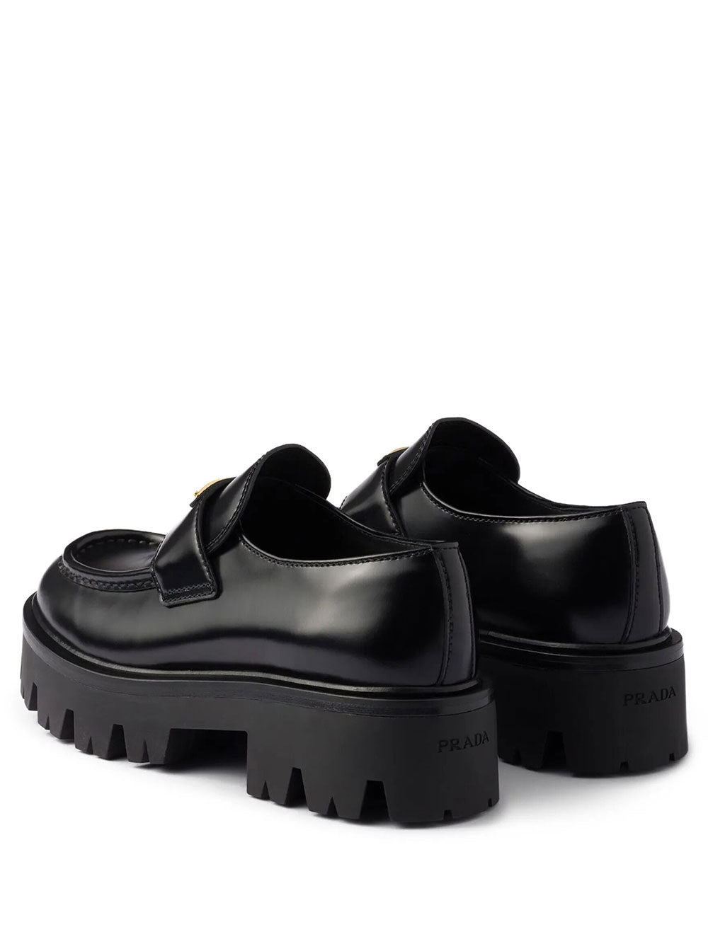 Prada Women Mocassini In Pelle Spazzolata PRADA