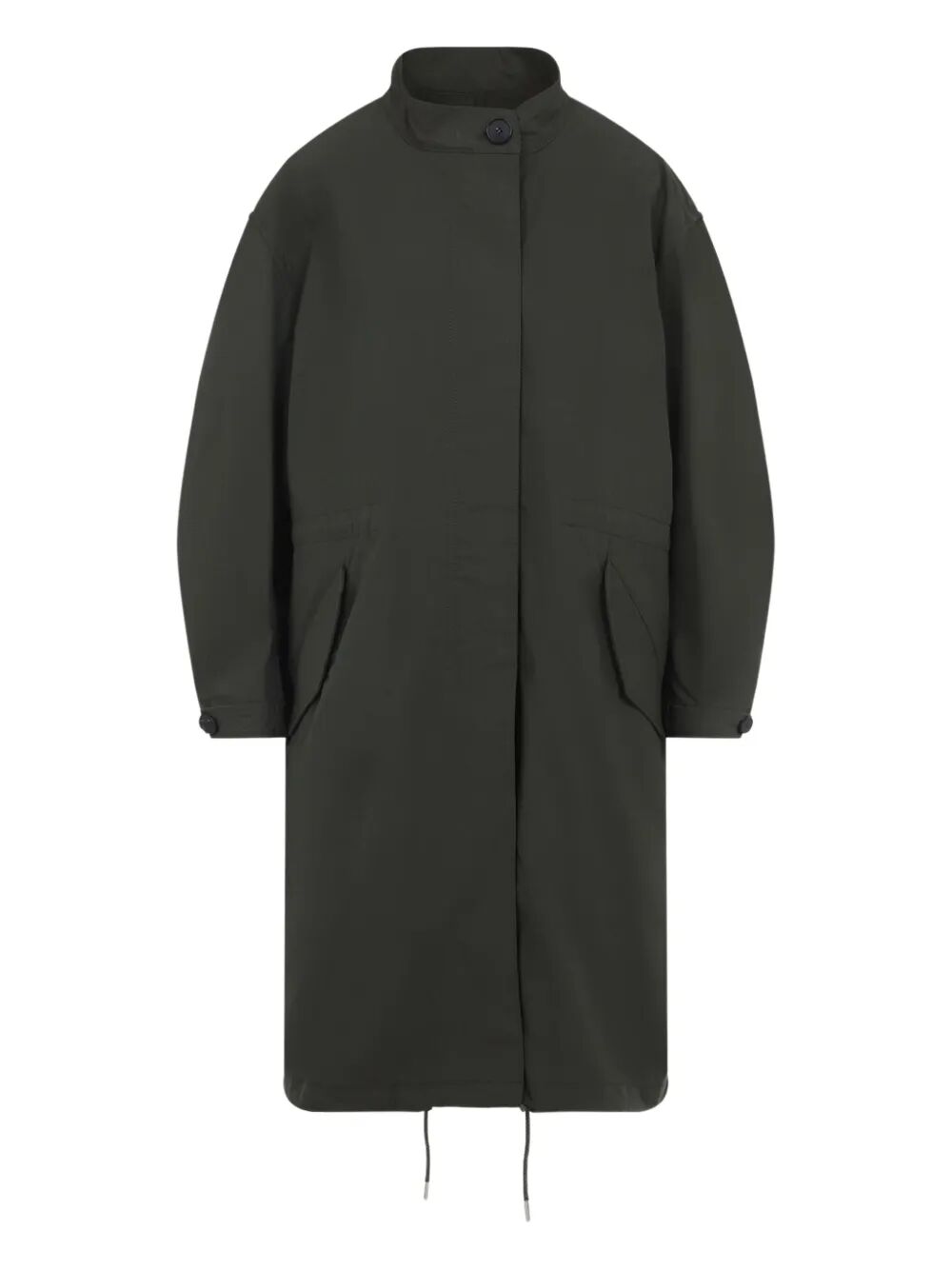 Givenchy Women Cotton Parka With Givenchy Stamp Print GIVENCHY
