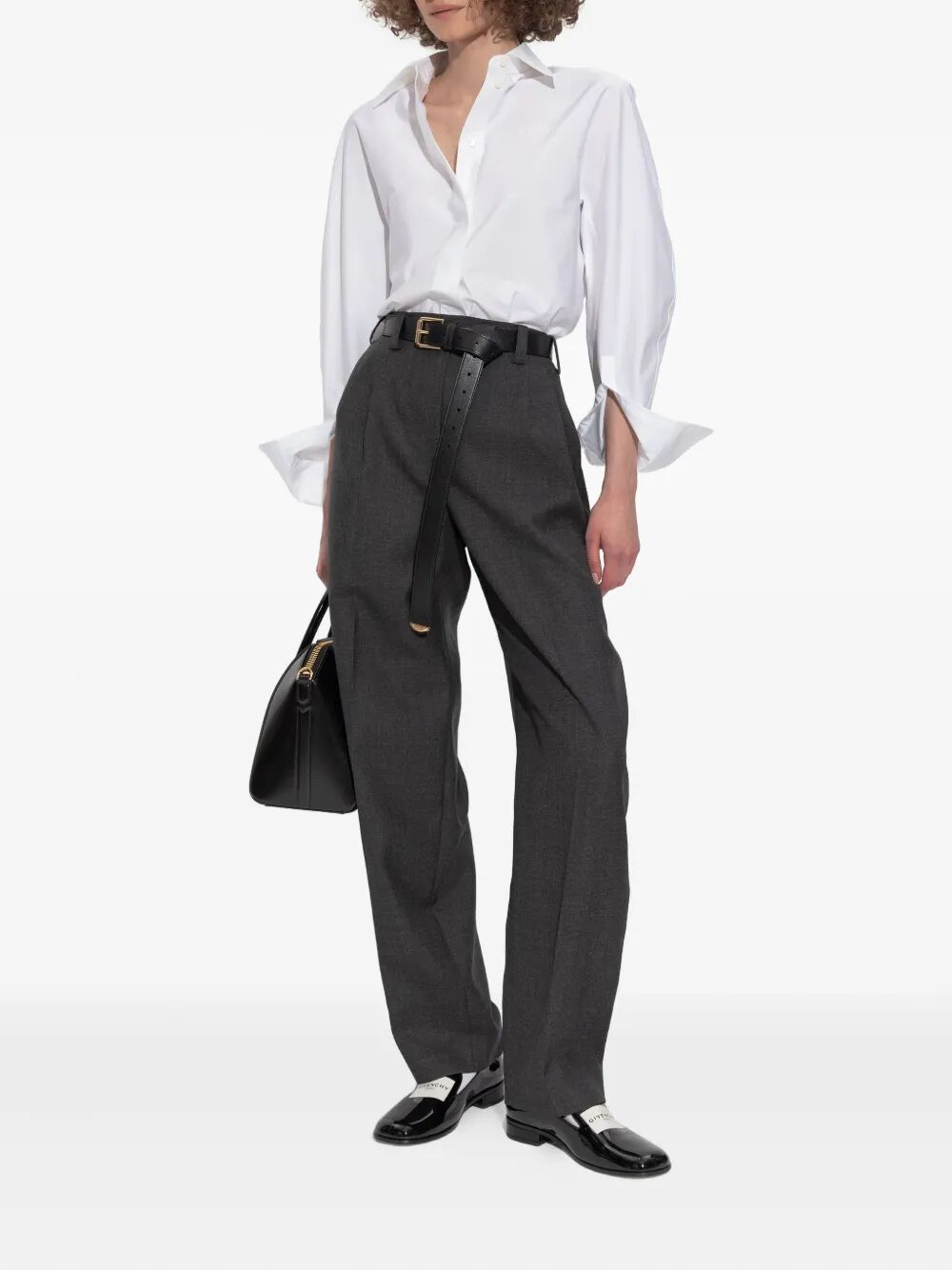 Givenchy Women Pleated Wool Trousers GIVENCHY