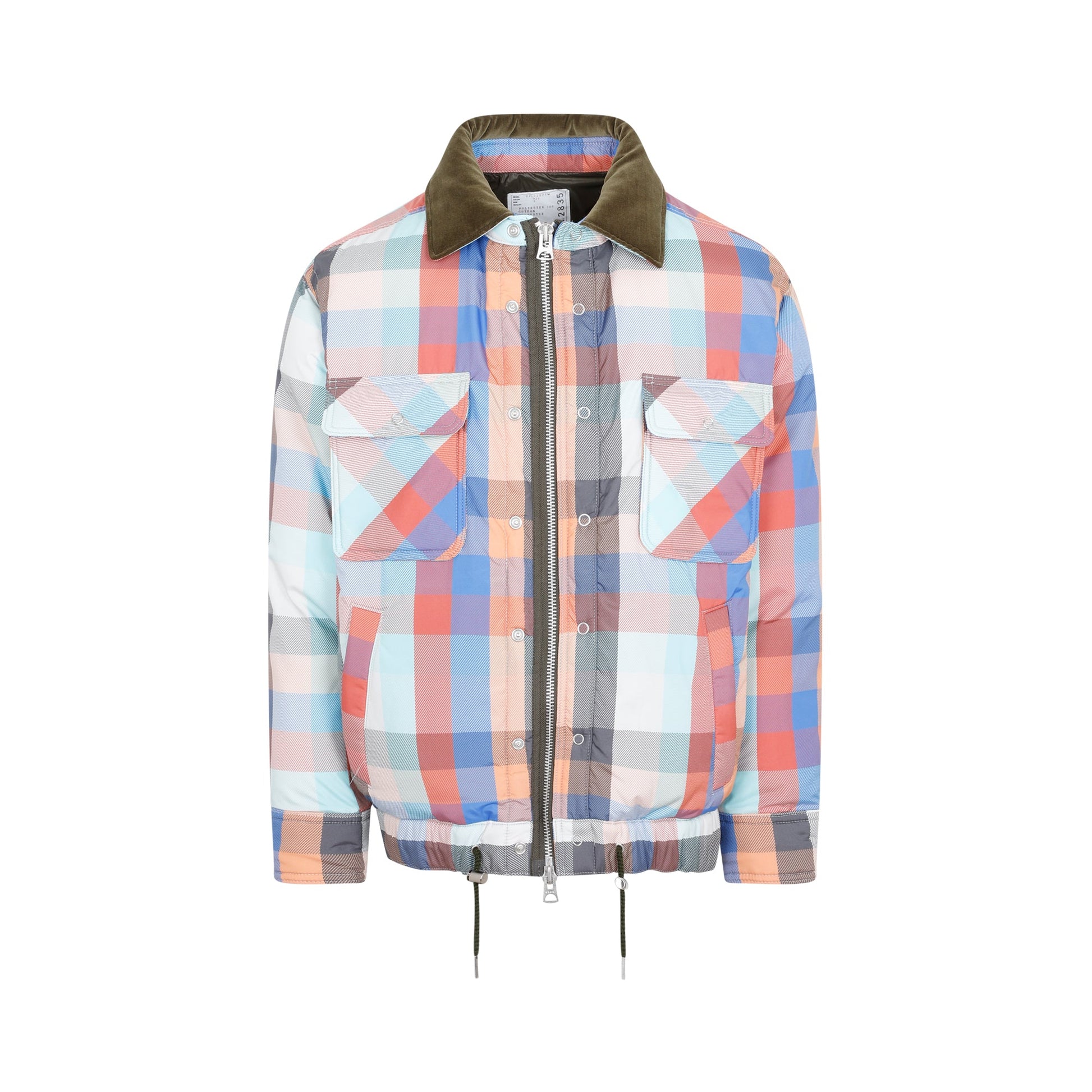 Sacai Plaid Padded Blouson Men SACAI