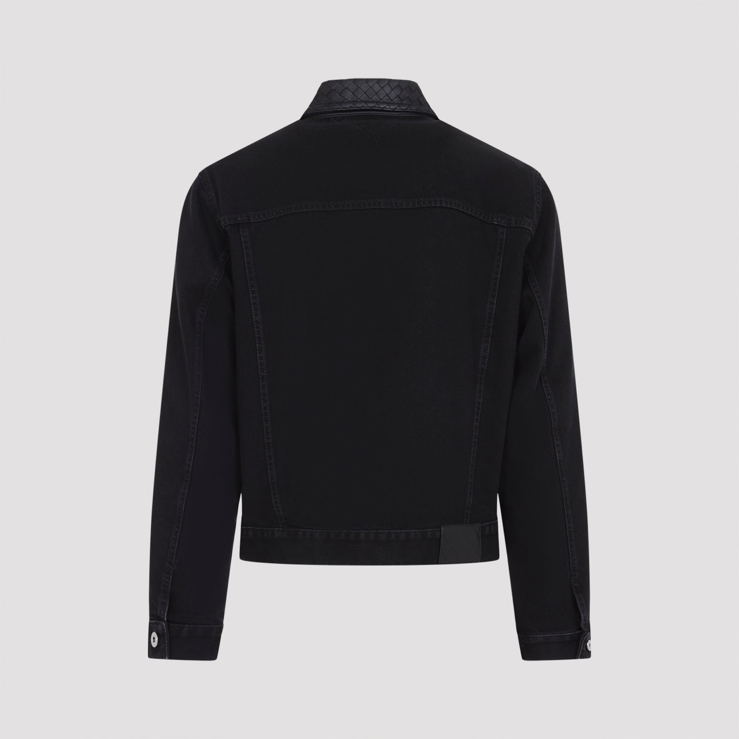 Intrecciato Collar Denim Jacket Men BOTTEGA VENETA