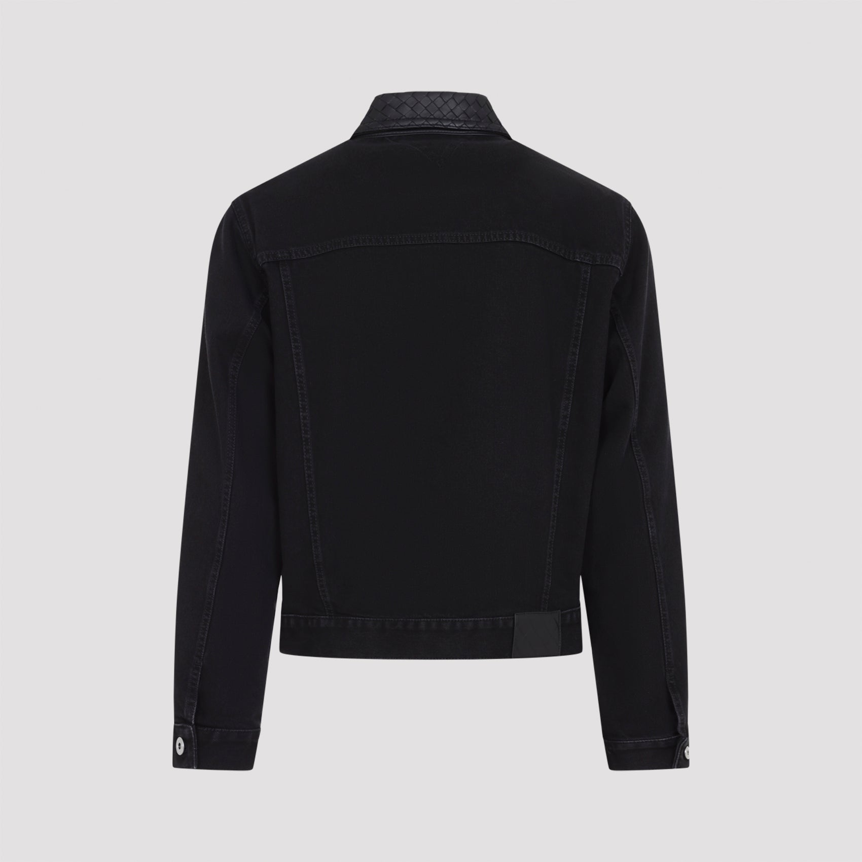 Intrecciato Collar Denim Jacket Men BOTTEGA VENETA