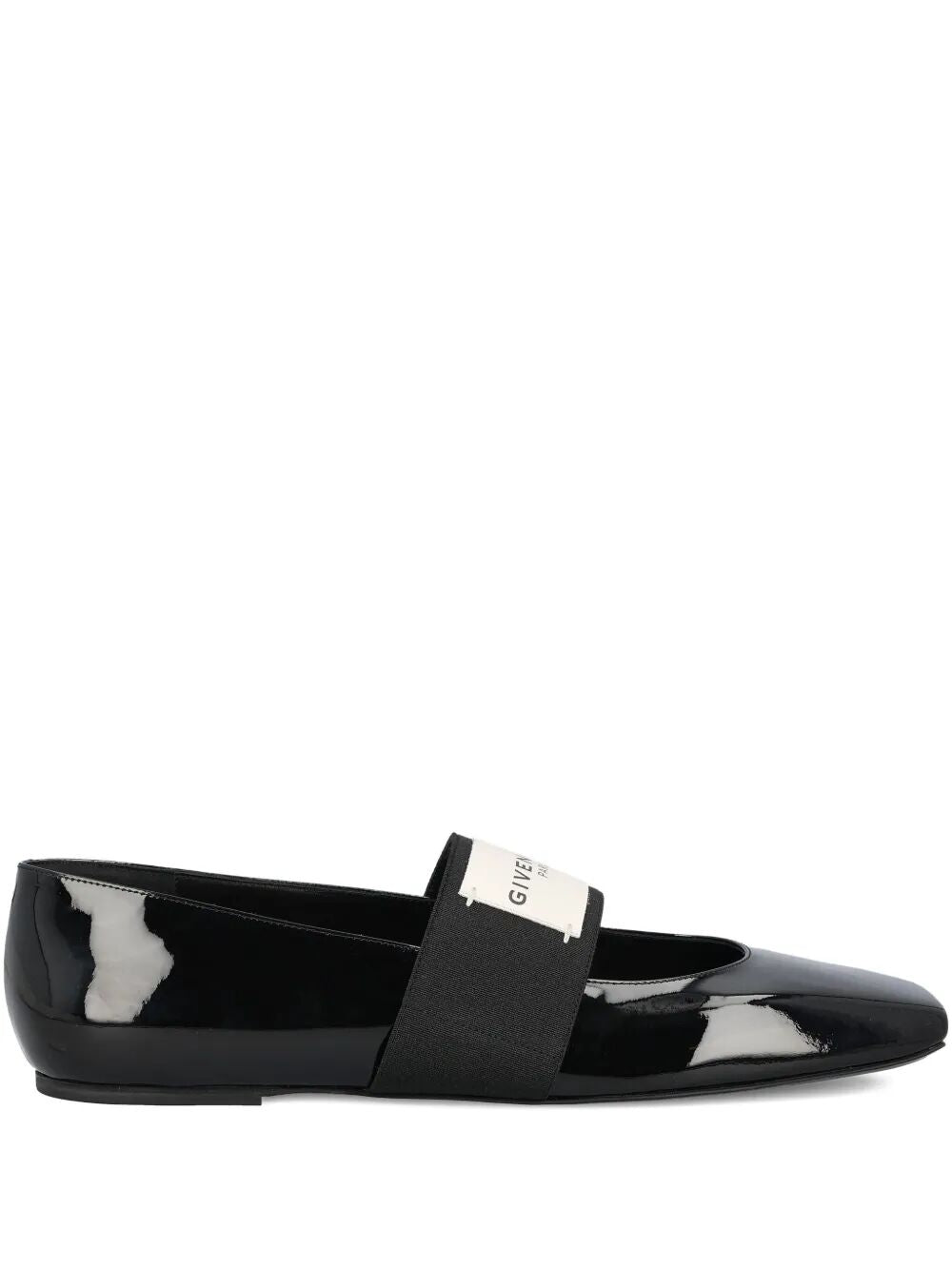 Givenchy Women Sliced Square Ballerinas In Patent Leather GIVENCHY