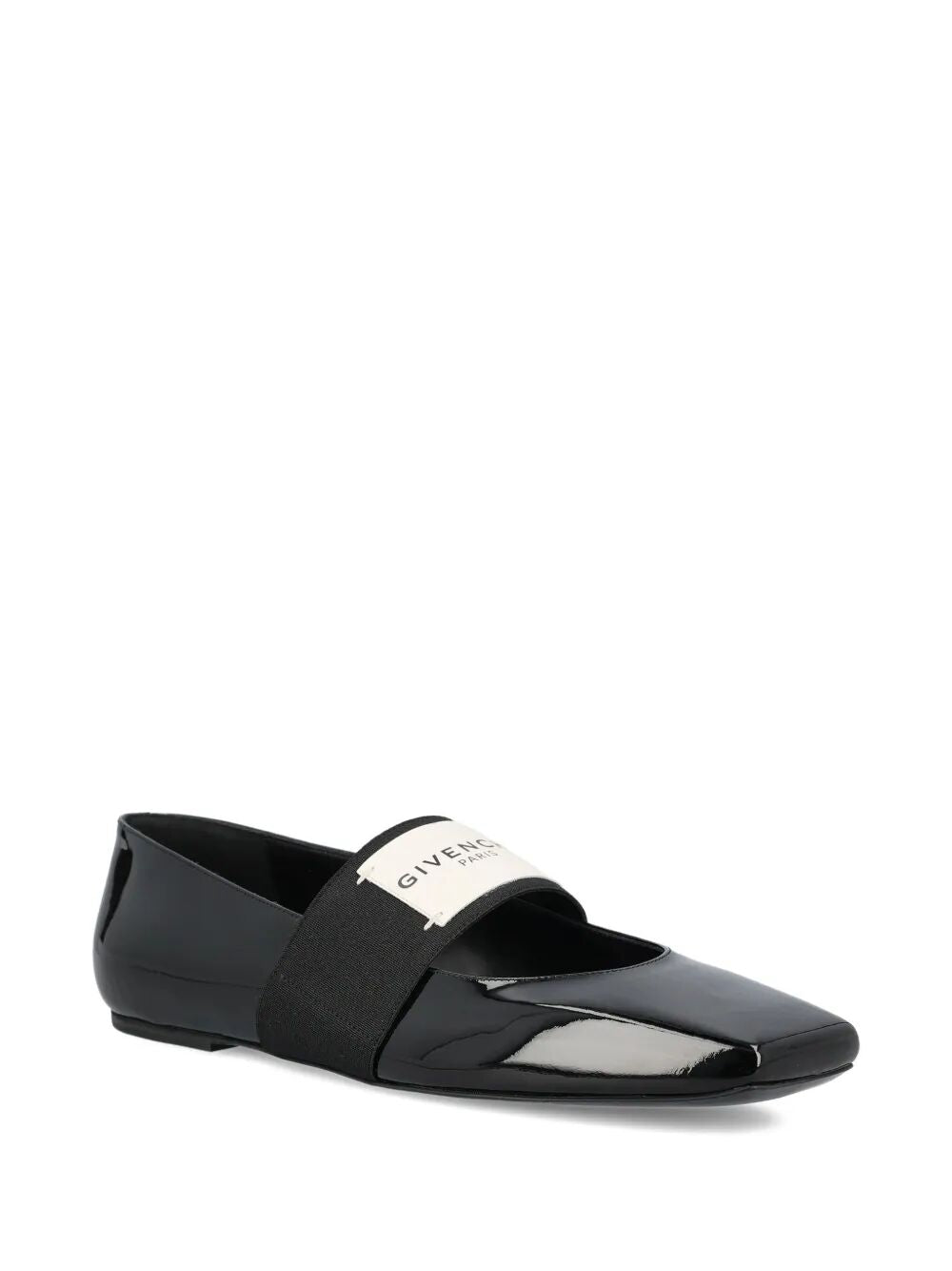 Givenchy Women Sliced Square Ballerinas In Patent Leather GIVENCHY