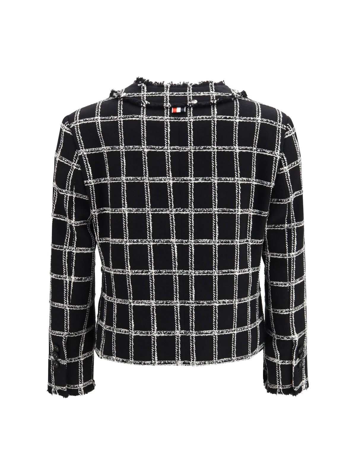 Thom Browne Women Checked Tweed Cardigan Jacket THOM BROWNE