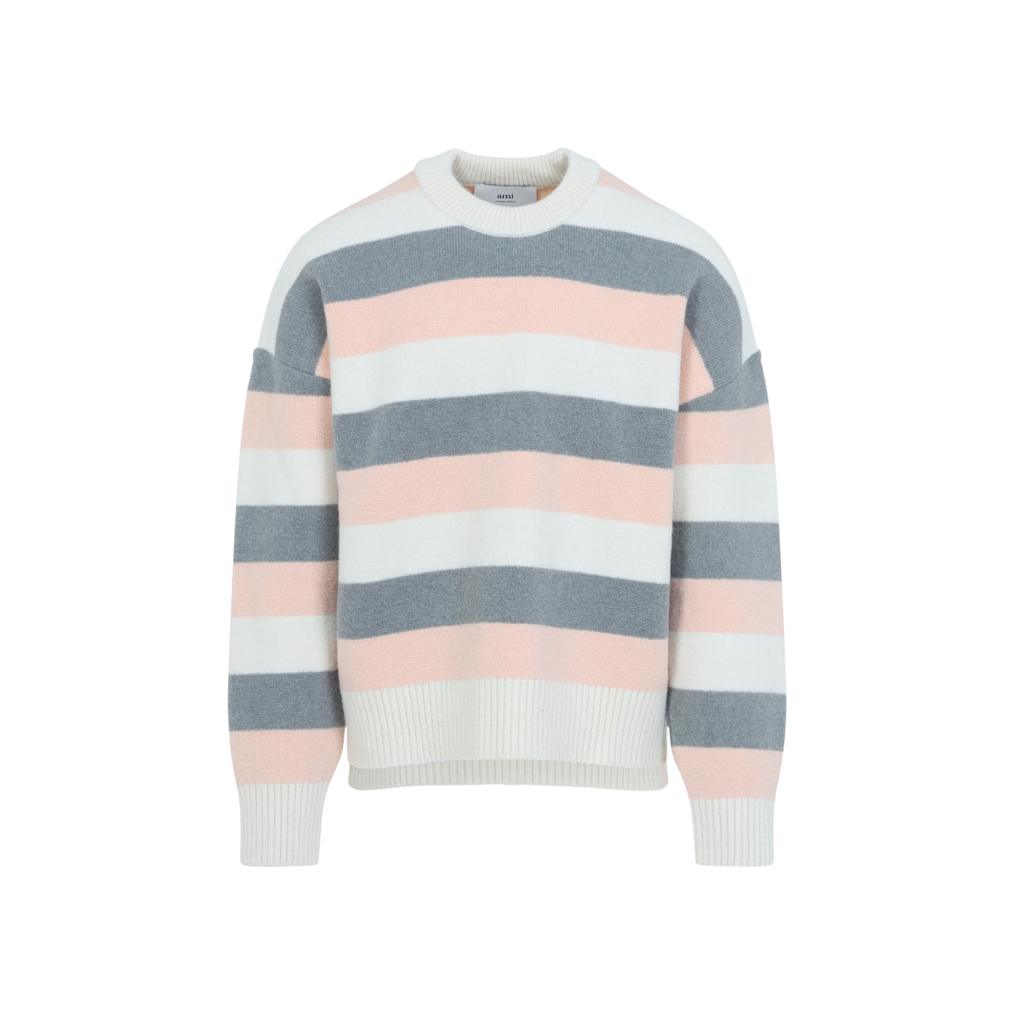 Ami Striped Crewneck Sweater Men AMI PARIS