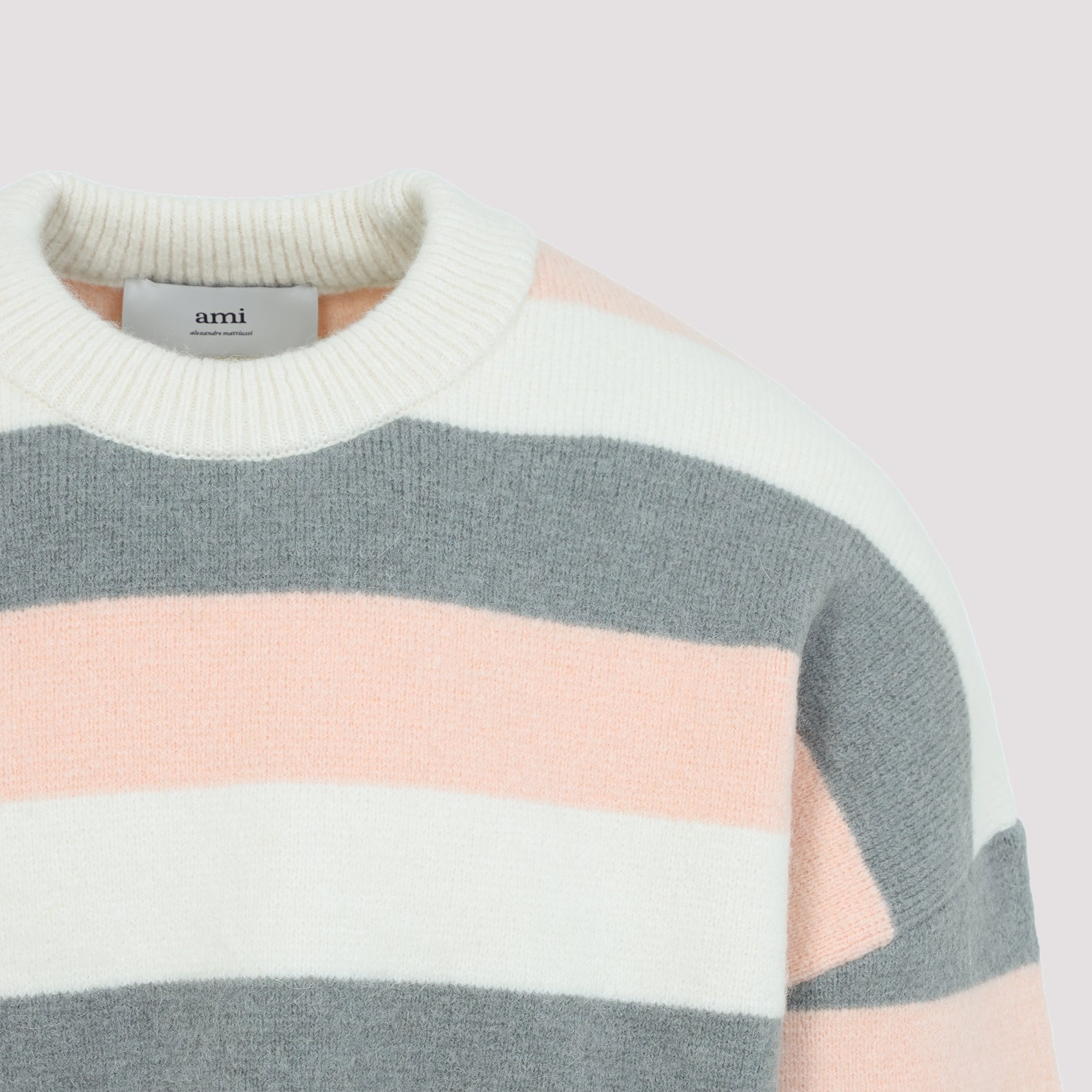 Ami Striped Crewneck Sweater Men AMI PARIS