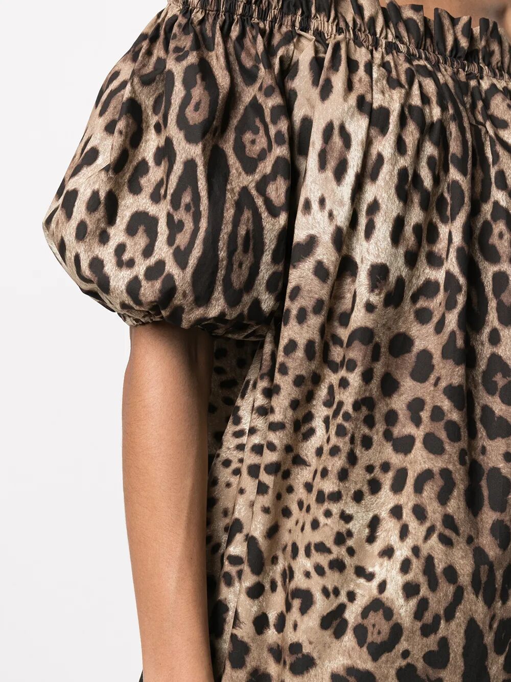 Dolce & Gabbana Women Top Maniche Corte In Popeline Stampa Leopardo DOLCE & GABBANA