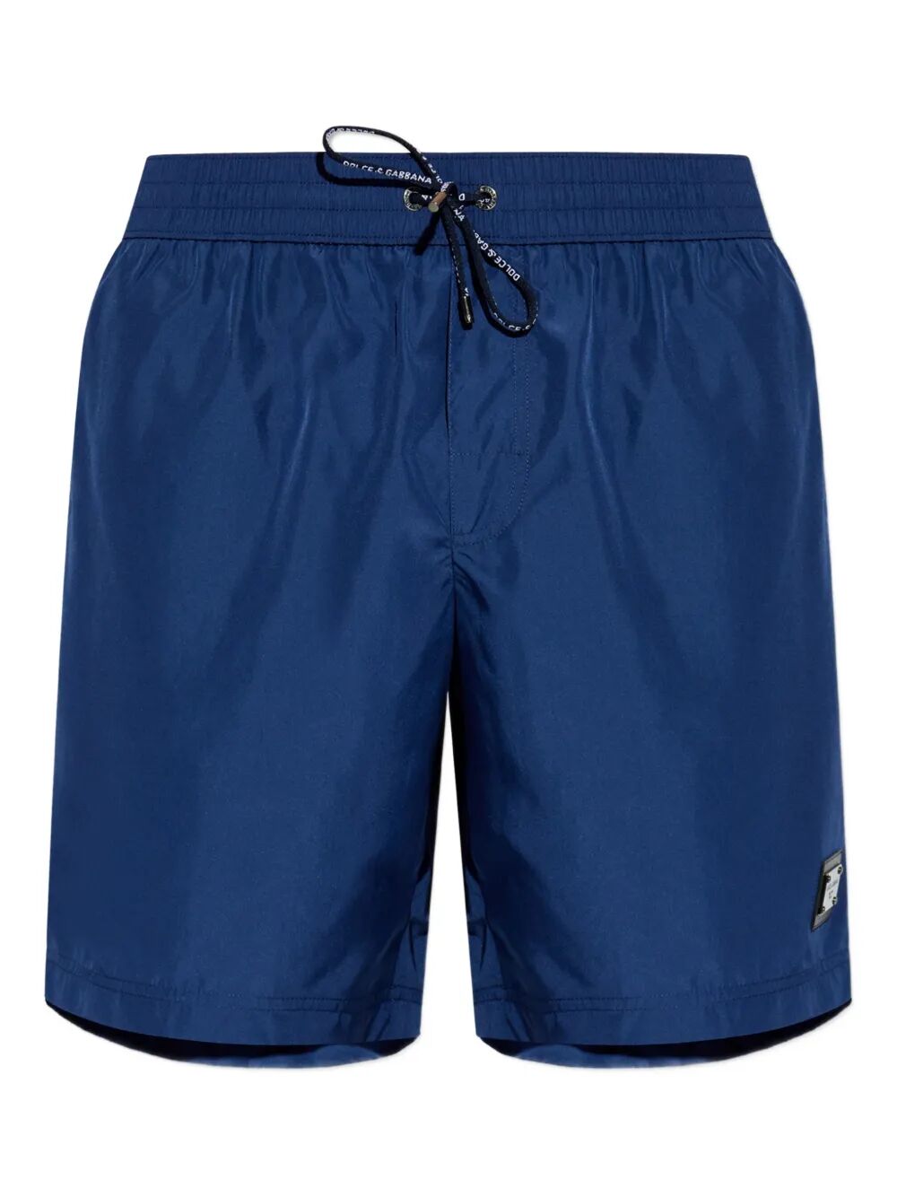Dolce & Gabbana Men Boxer Da Mare Medio Con Placca Logata DOLCE & GABBANA