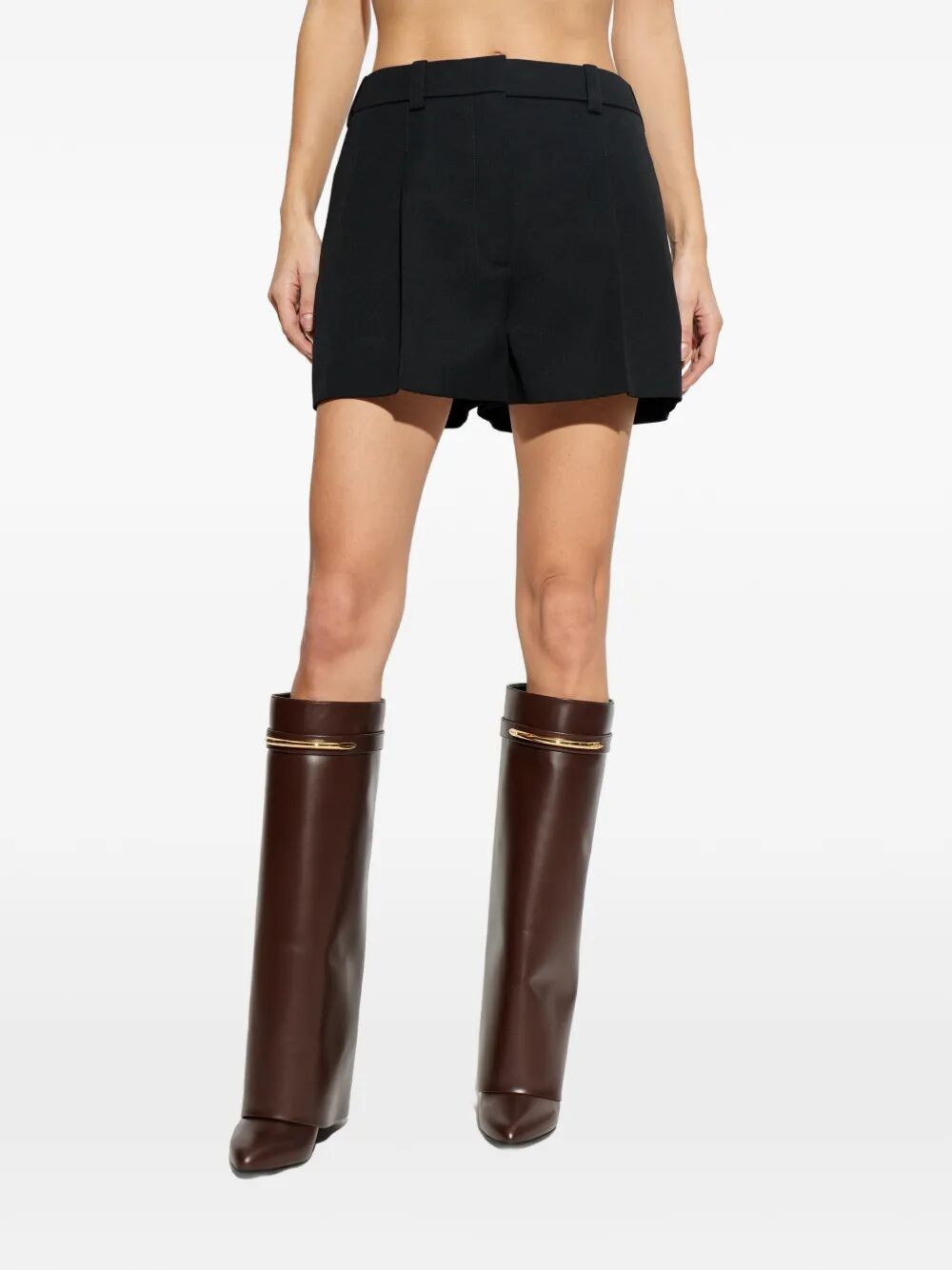 Givenchy Women Pleated Wool Shorts GIVENCHY