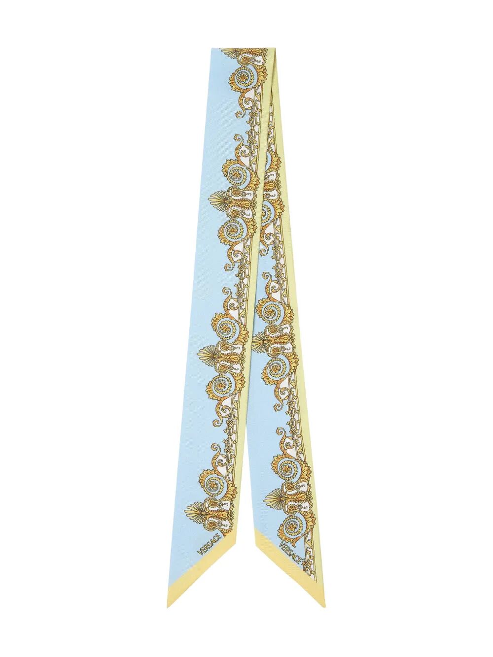 Versace Women Spring Barocco-Print Silk Twill Lavallière VERSACE