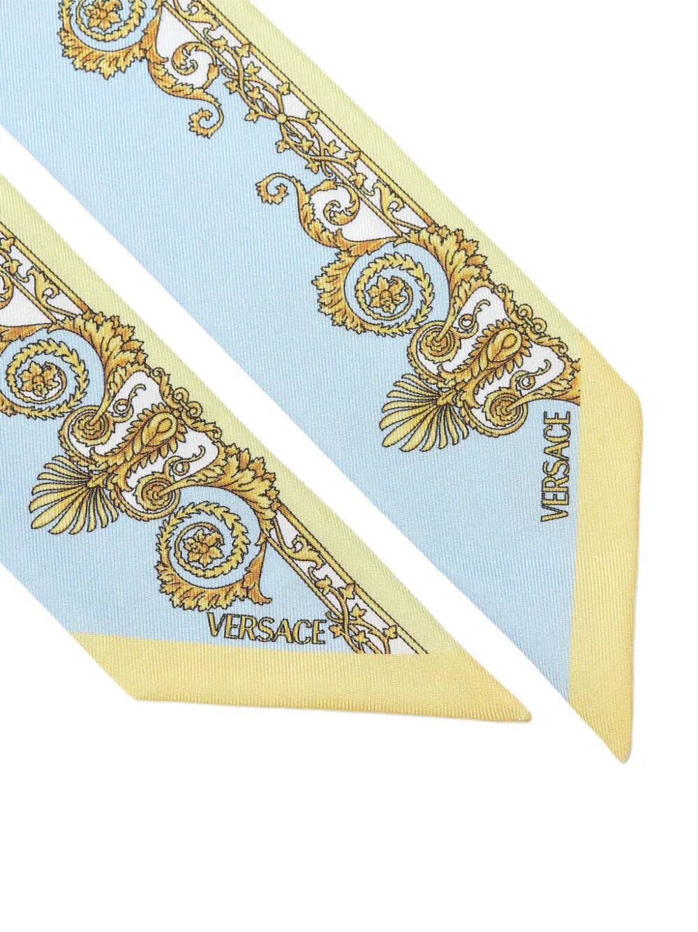 Versace Women Spring Barocco-Print Silk Twill Lavallière VERSACE