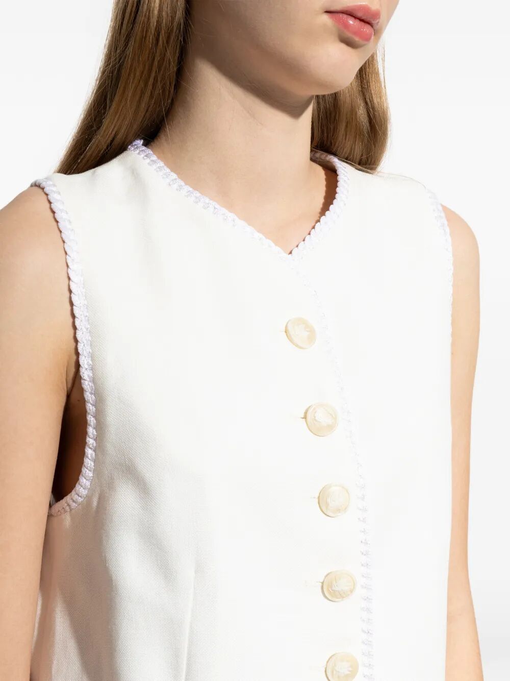 Etro Women Button-Down Waistcoat With Trims ETRO