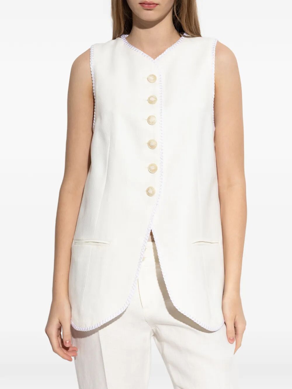 Etro Women Button-Down Waistcoat With Trims ETRO