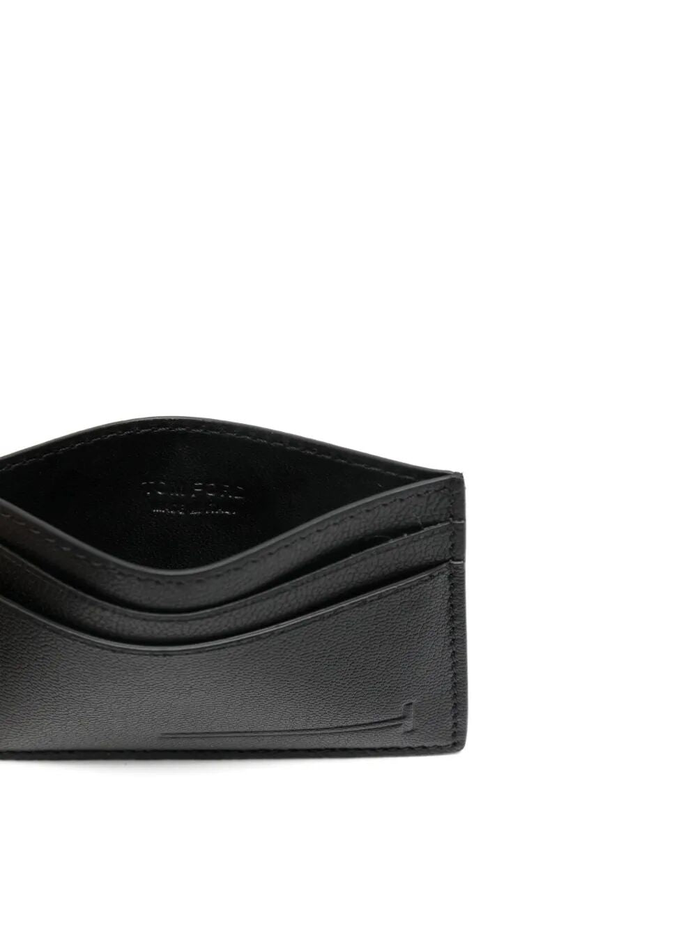Tom Ford Men Logo-Print Leather Cardholder TOM FORD