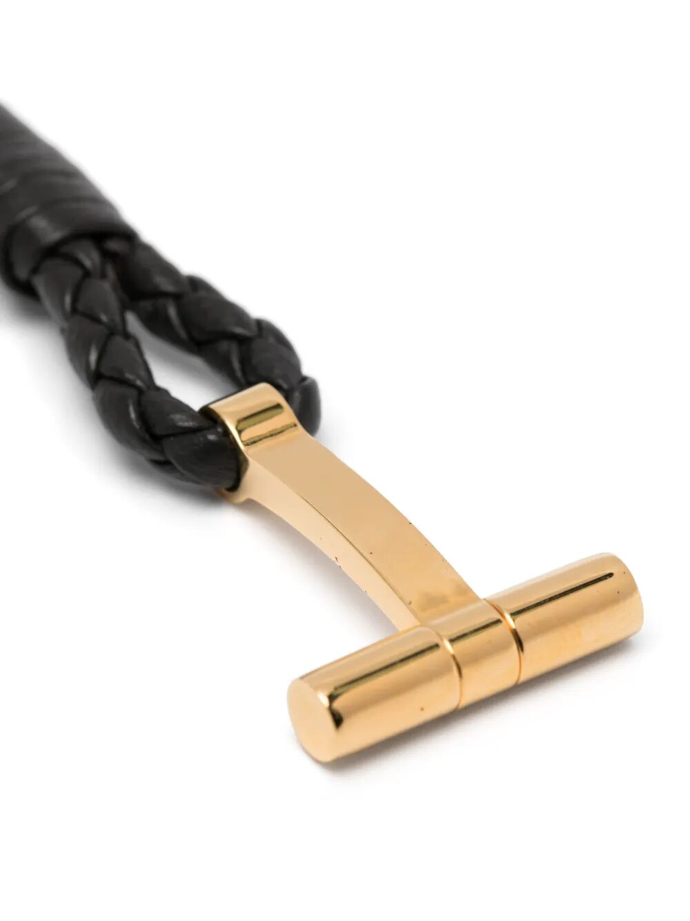 Tom Ford Men Braided Leather T Bracelet TOM FORD