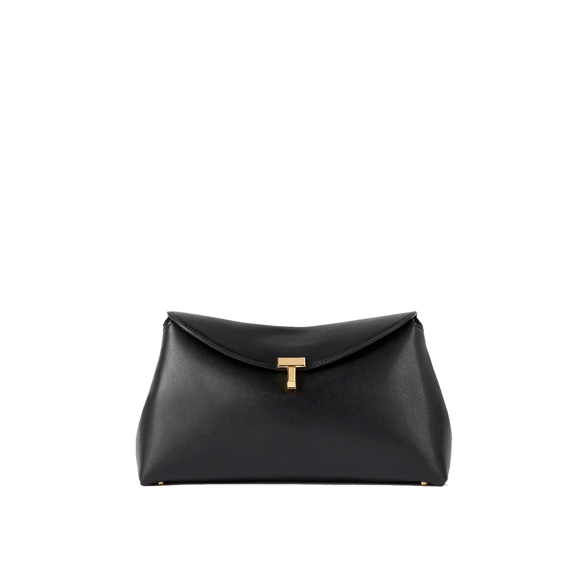 Toteme T-Lock Leather Clutch Bag Women TOTEME
