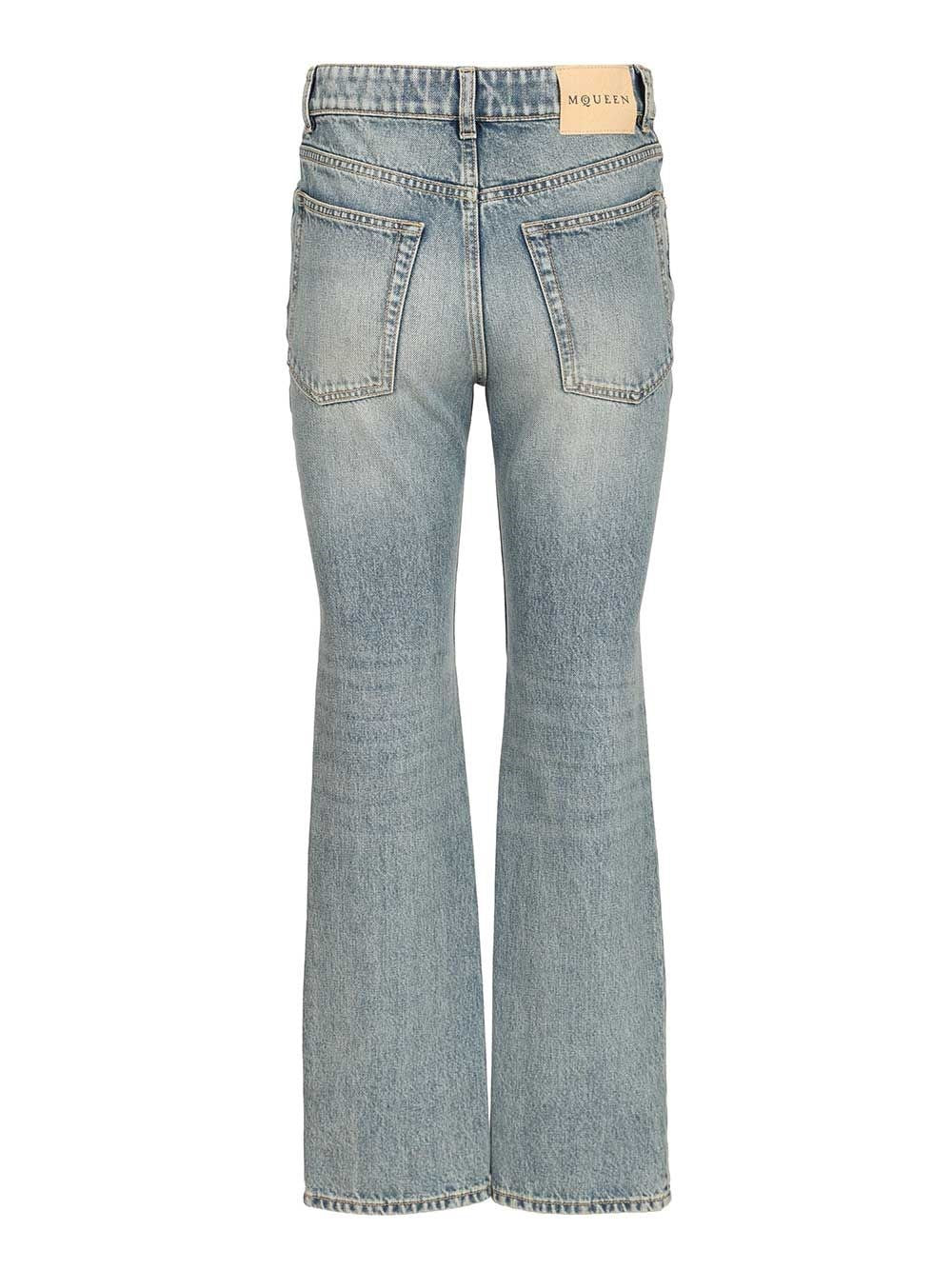 Mcqueen Women Straight-Leg Jeans ALEXANDER MCQUEEN
