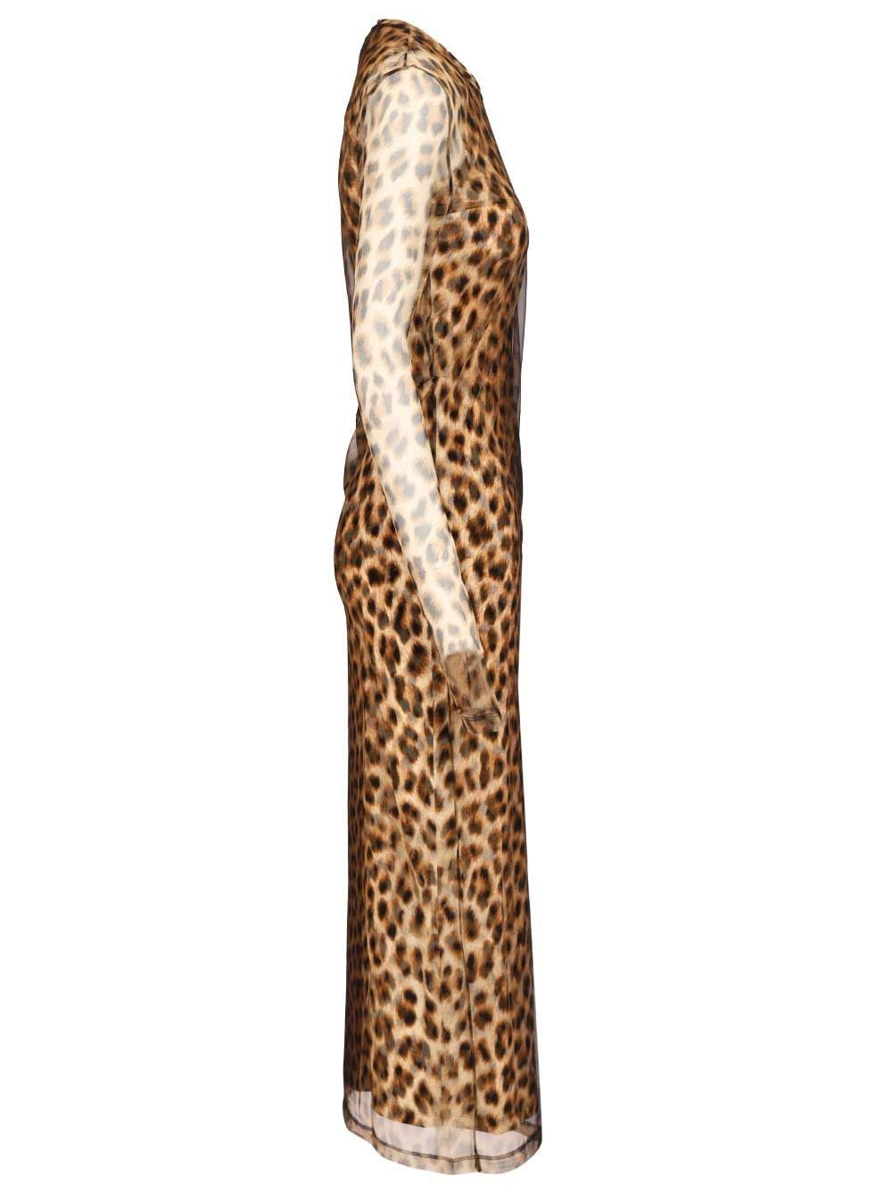 Sportmax Women Animal Print Fitted Dress SPORTMAX