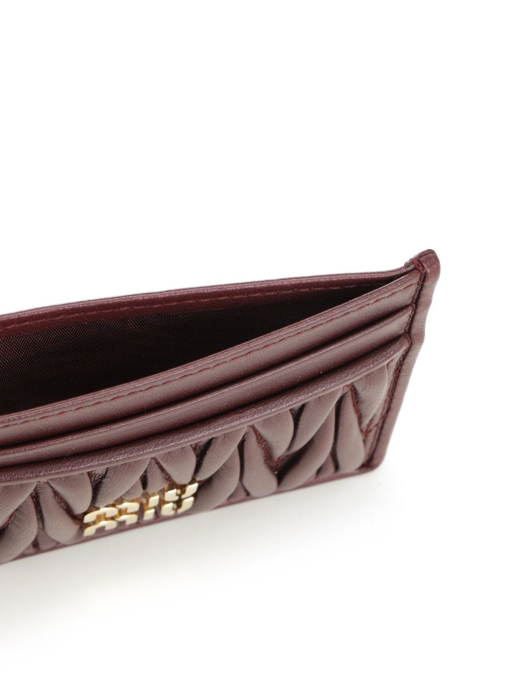 Miu Miu Women Quilted Card Holder MIU MIU