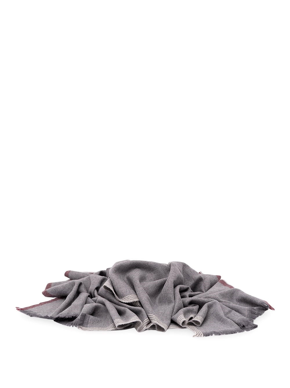 Brunello Cucinelli Men Wool And Cashmere Diagonal Twill Scarf BRUNELLO CUCINELLI