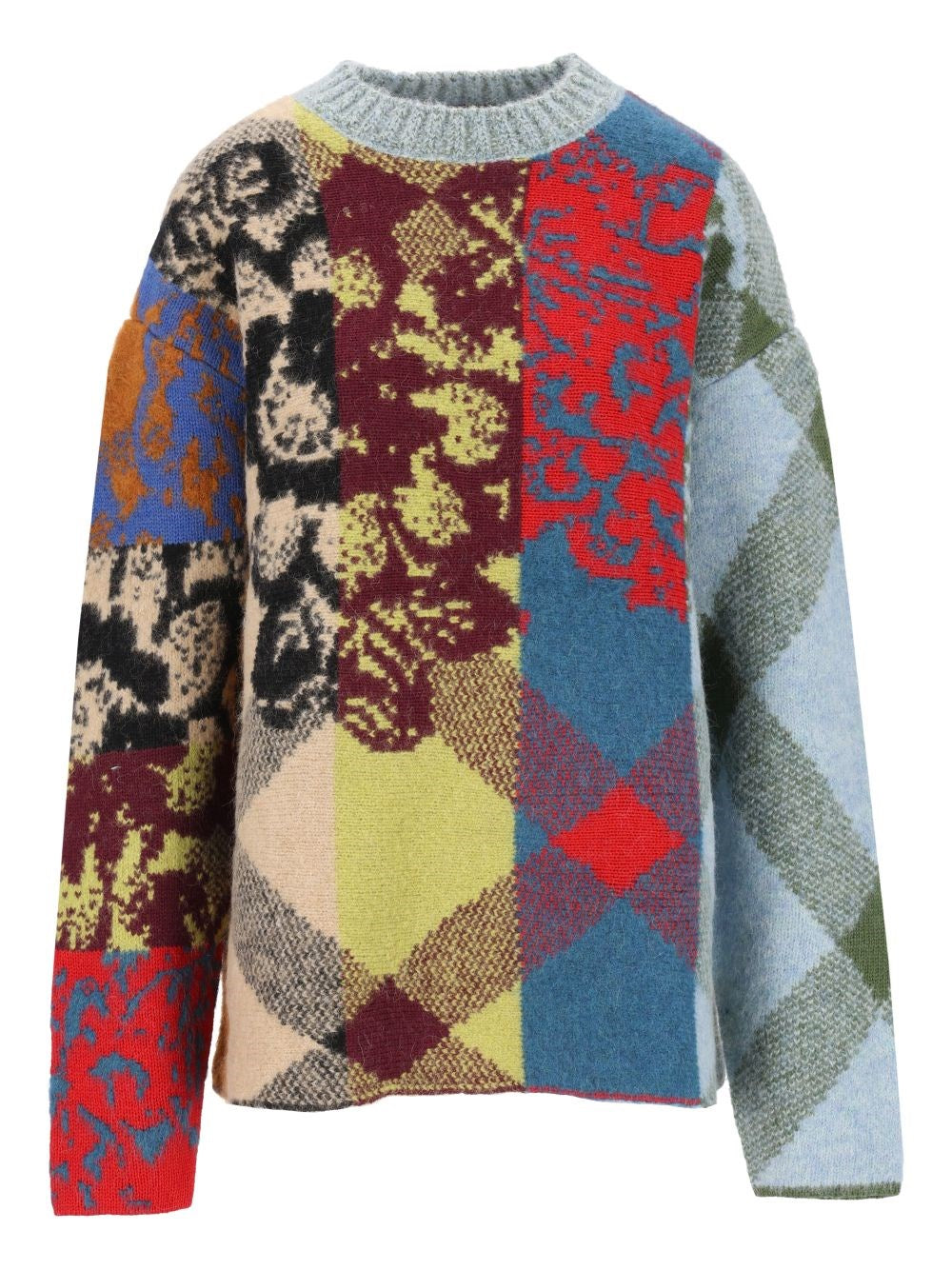 Dries Van Noten Men Patchwork Wool Sweater DRIES VAN NOTEN
