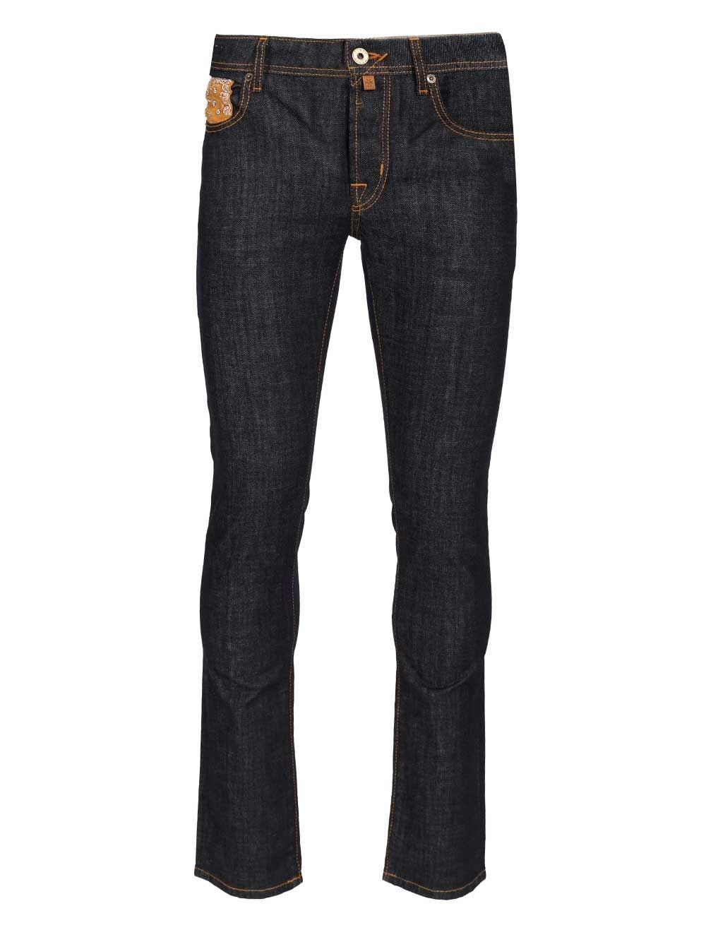 Jacob Cohen Men 5 Pkt Slim Fit Bard V1 11 Oz Blu Salpa Beige