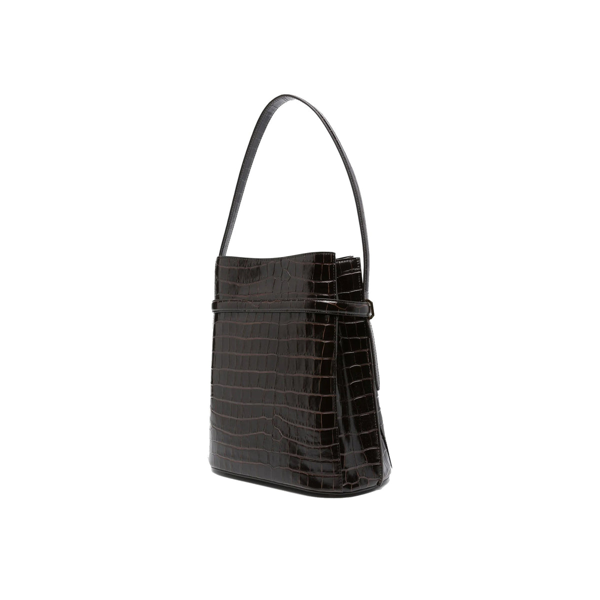 Toteme Croc-Embossed Bucket Bag Women TOTEME