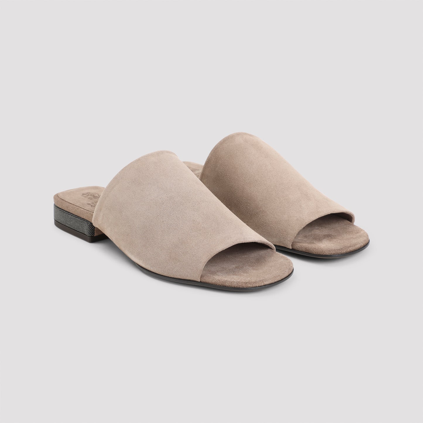 Brunello Cucinelli Suede Flat Sandals Women BRUNELLO CUCINELLI