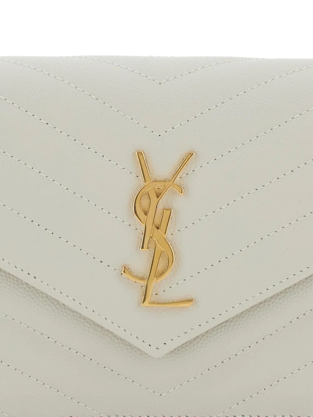 Saint Laurent Women Cassandre Envelope Chain Wallet In Grain De Poudre Leather SAINT LAURENT