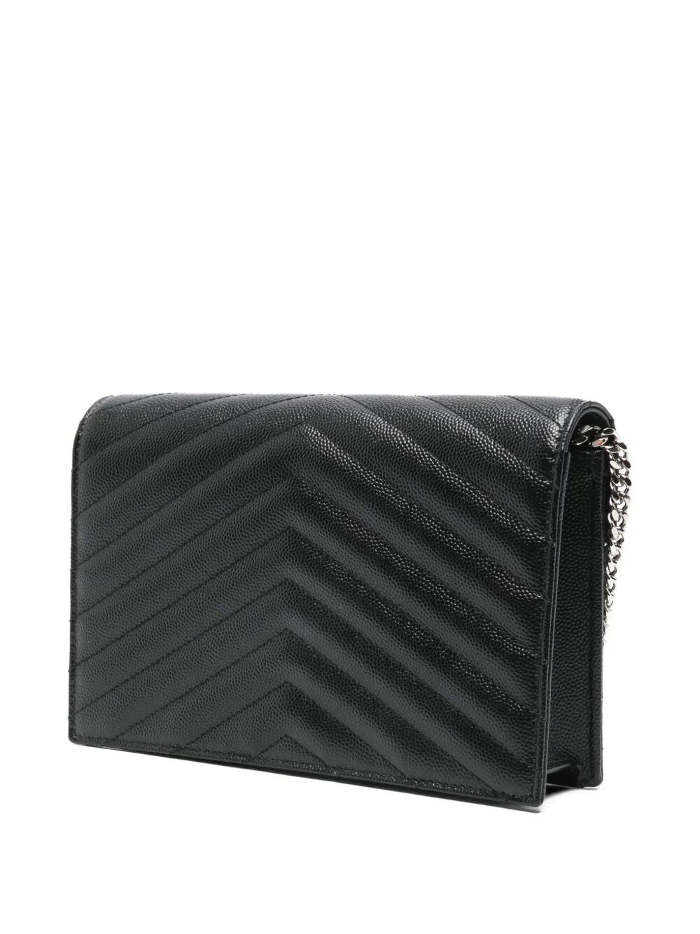 Saint Laurent Women Cassandre Envelope Chain Wallet In Grain De Poudre Leather SAINT LAURENT