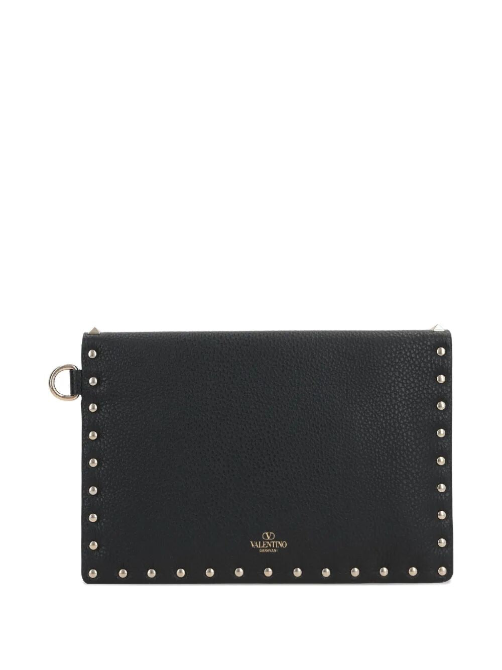 Valentino Garavani Women Rockstud Grainy Leather Pouch VALENTINO GARAVANI
