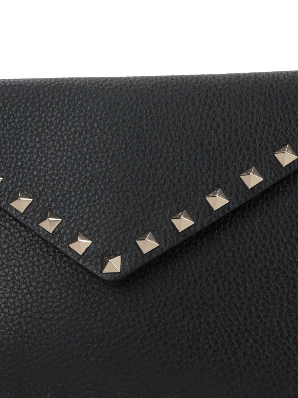 Valentino Garavani Women Rockstud Grainy Leather Pouch VALENTINO GARAVANI