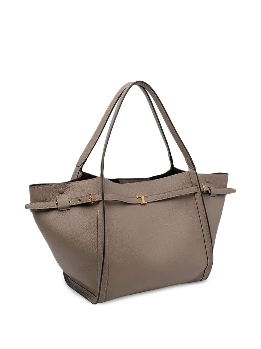 Tod's Women Medium Leather Shopping Bag With T Timeless Strap TOD'S