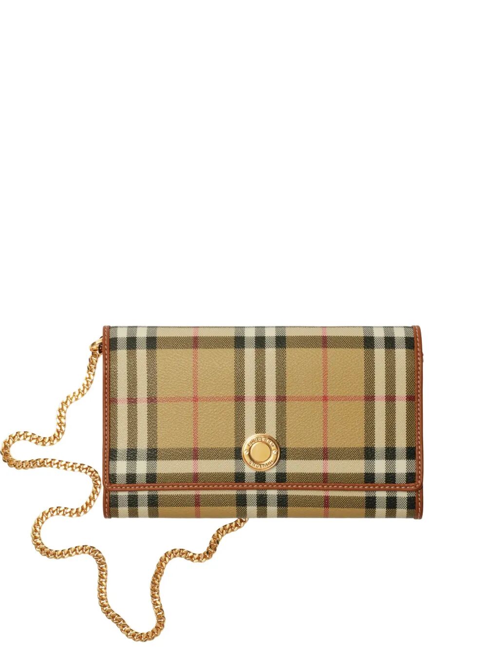 Burberry Women Check Chain Strap Wallet BURBERRY