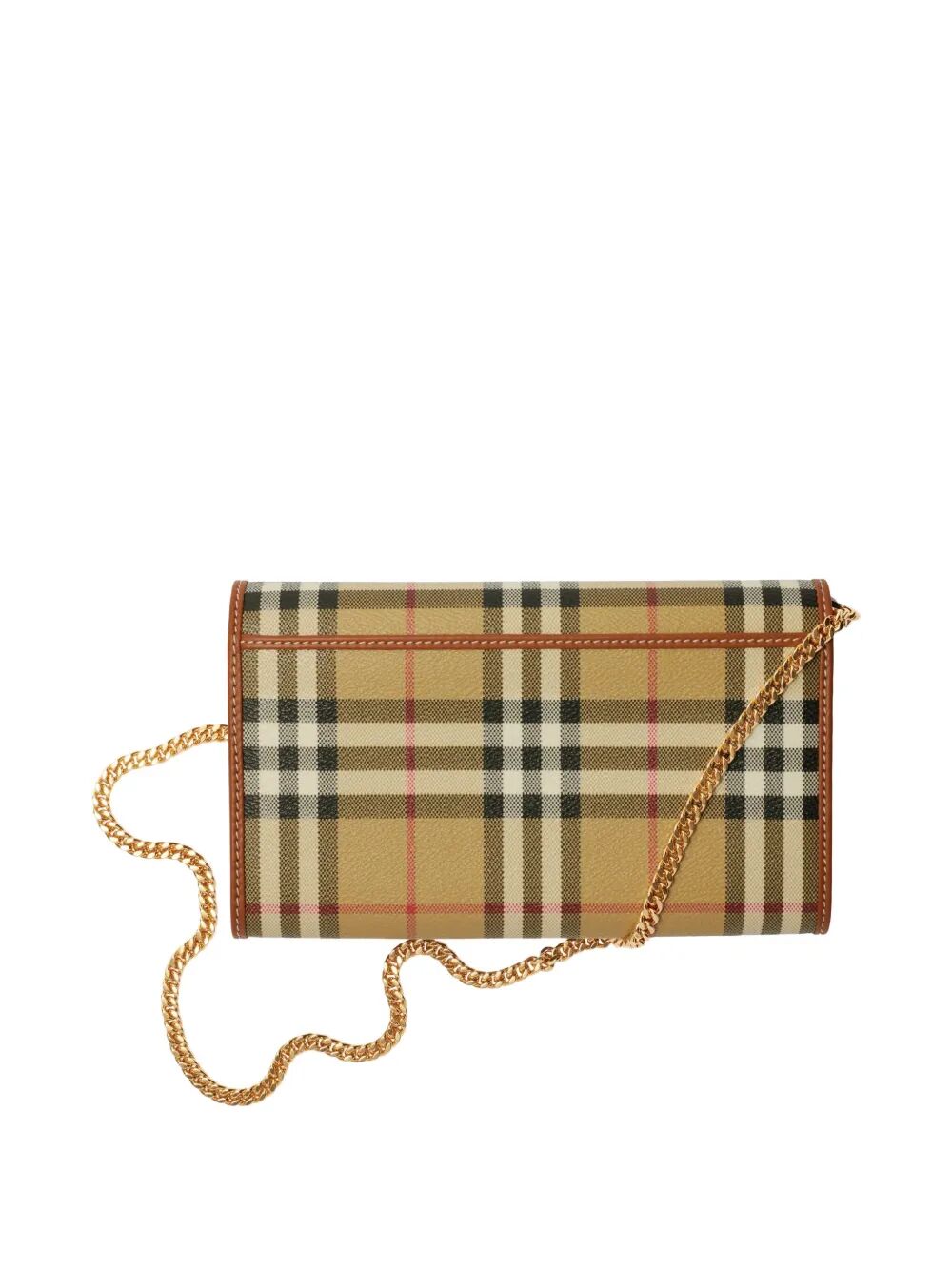 Burberry Women Check Chain Strap Wallet BURBERRY