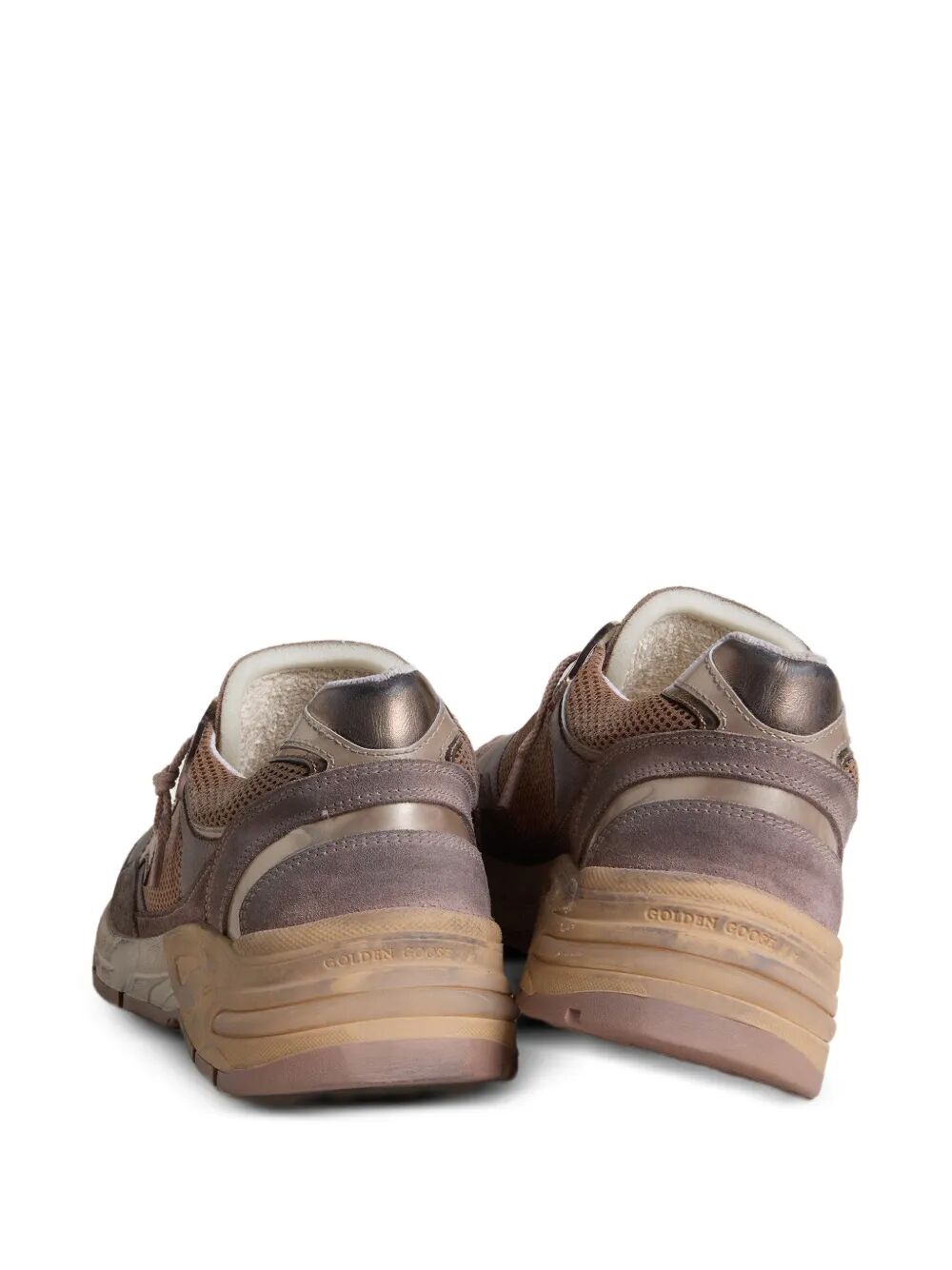 Golden Goose Women Dad-Star Sneakers In Lilac Suede And Mesh With Laminated Leather Star And Heel Tab GOLDEN GOOSE