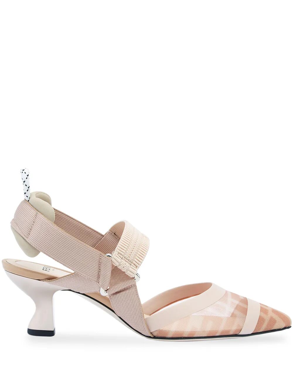 Fendi Women Colibrì Leather And Mesh Slingbacks FENDI