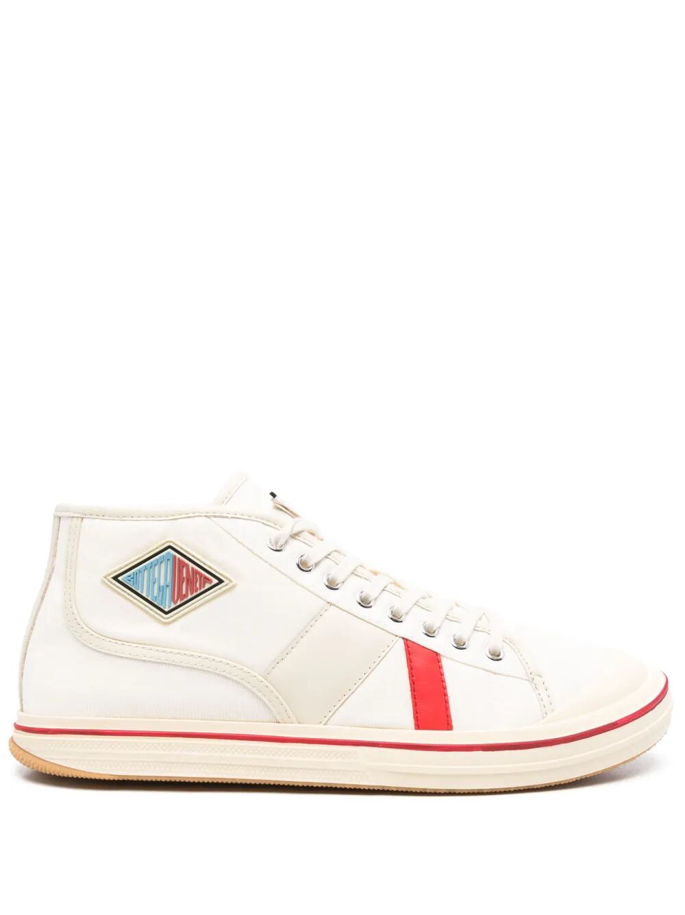 Bottega Veneta Men Eliot Mid-Top Canvas Sneakers BOTTEGA VENETA